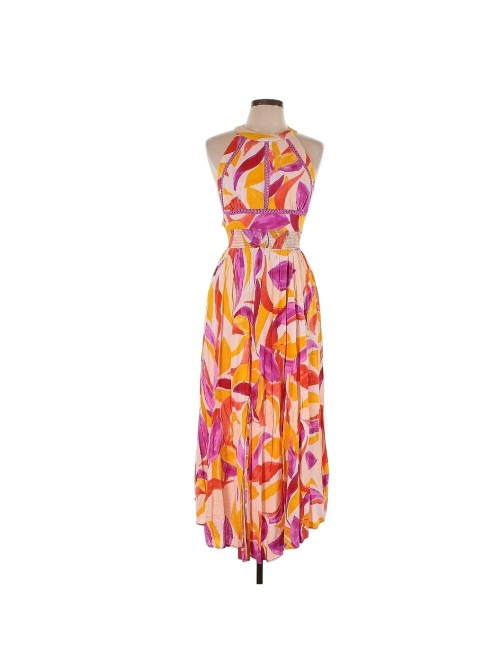 Anthropologie Abel the Label Open Back Floral Maxi